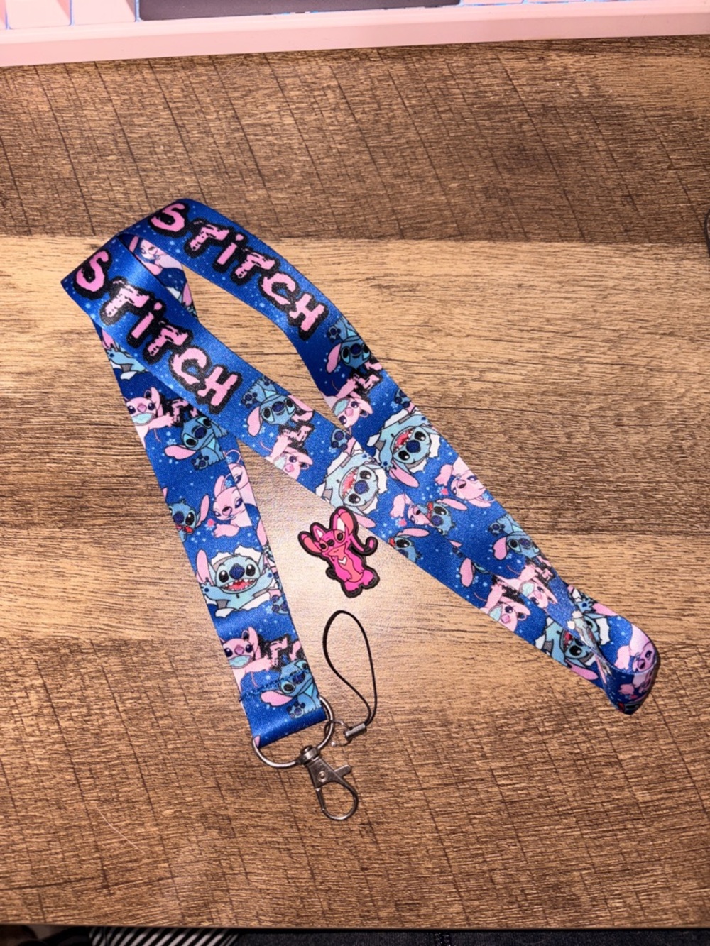 Stitch & Angel Blue Character Lanyard